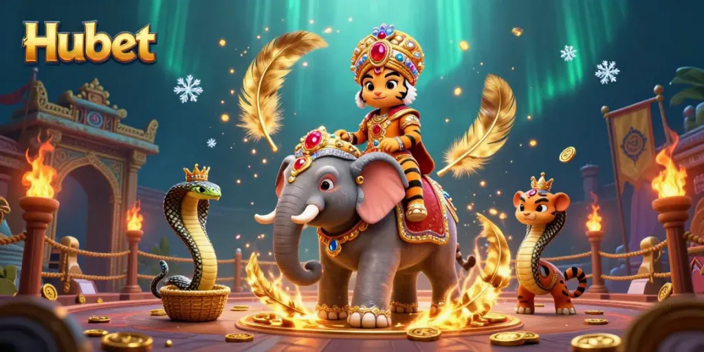 Experience winning excitement with Hubet's vibrant casino action in a stunning 3D scene.