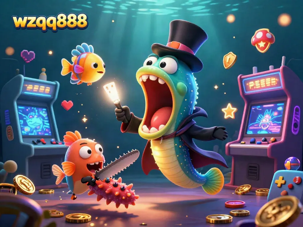 Engage with thrilling card magic at wzqq888 featuring underwater creatures and dynamic casino gaming elements.