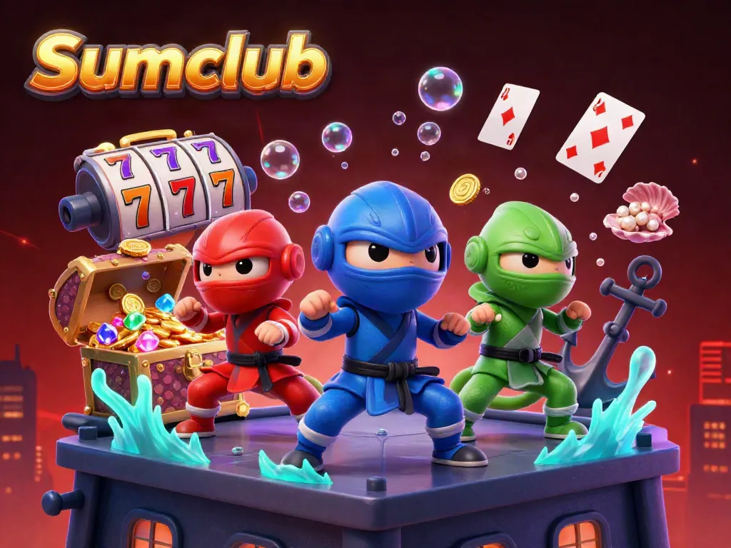 Experience thrilling Sumclub action with 3D chameleons showcasing casino excitement through vibrant gaming elements.