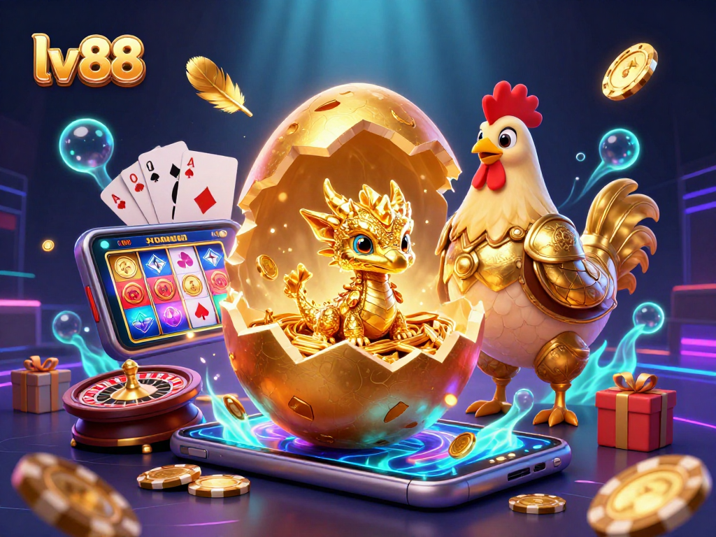 Play dynamic casino games at lv 88 with the thrilling golden dragon and poker chips!