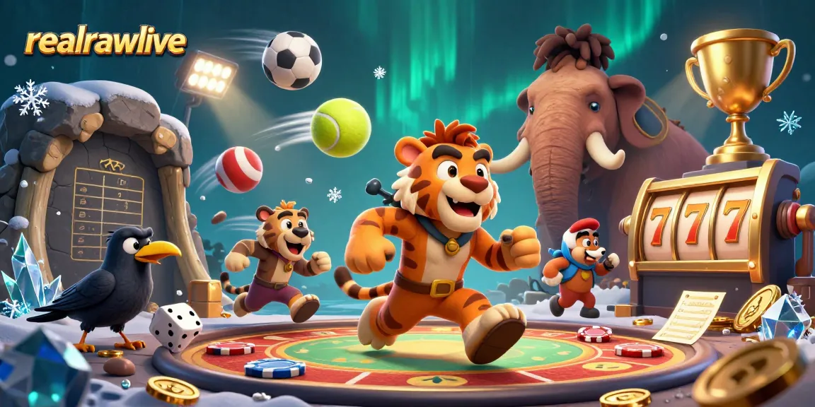 Experience thrilling action and rewards at realrawlive's prehistoric casino adventure.