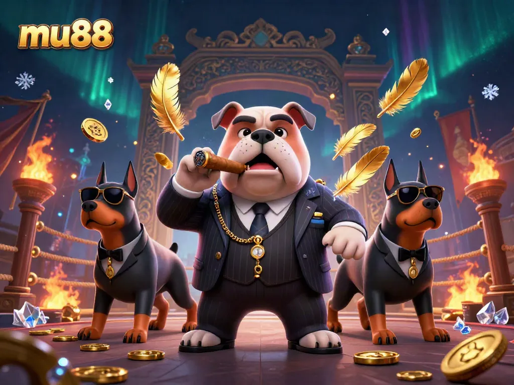 Experience thrilling mu88 gaming action in a vibrant, dynamic 3D casino illustration scene.