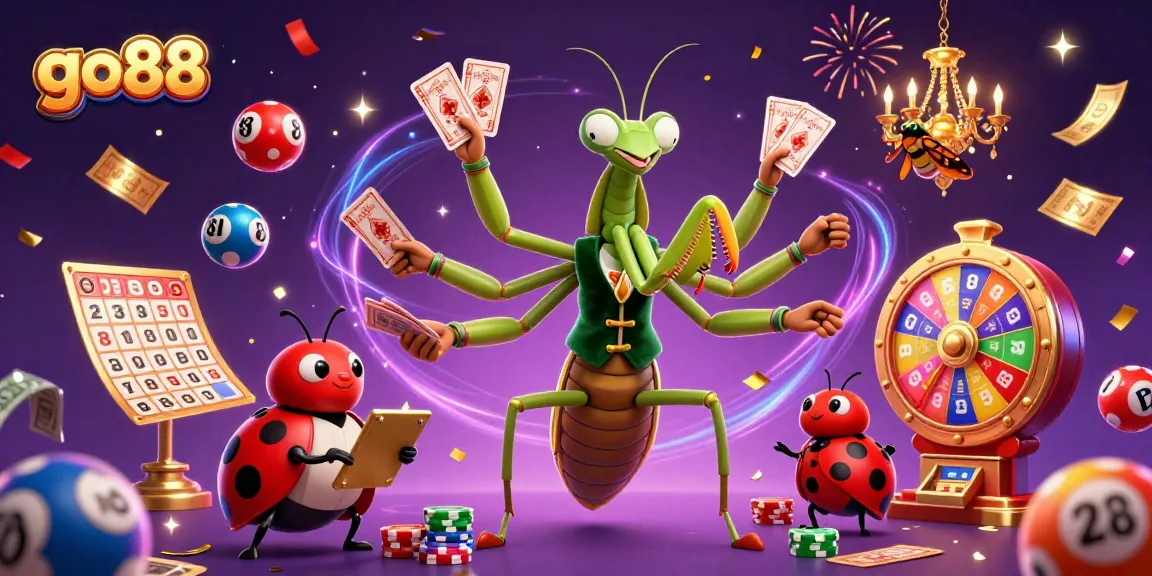 Experience winning excitement with go88's vibrant casino arts featuring dynamic characters and games.
