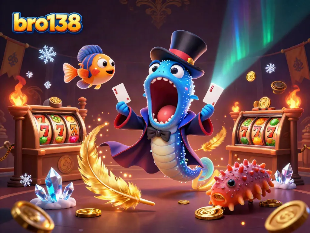Experience thrilling gameplay at bro138 with vibrant characters and dynamic slot reels in action.