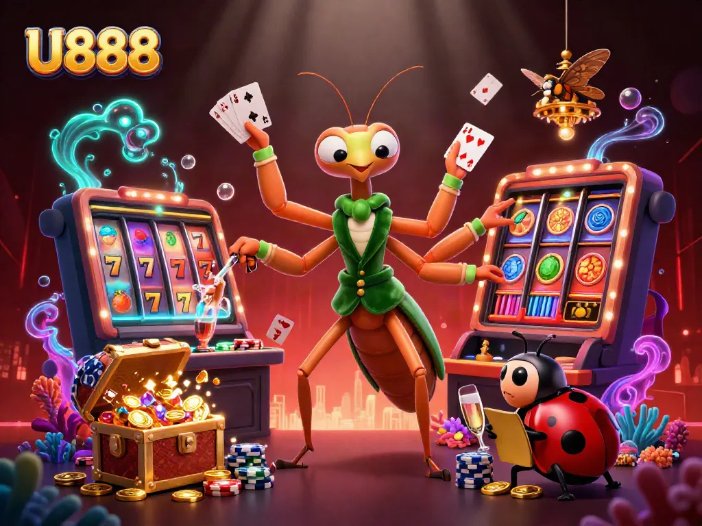 U888 offers thrilling casino action with a giant praying mantis card sharp dealing spectacular wins.