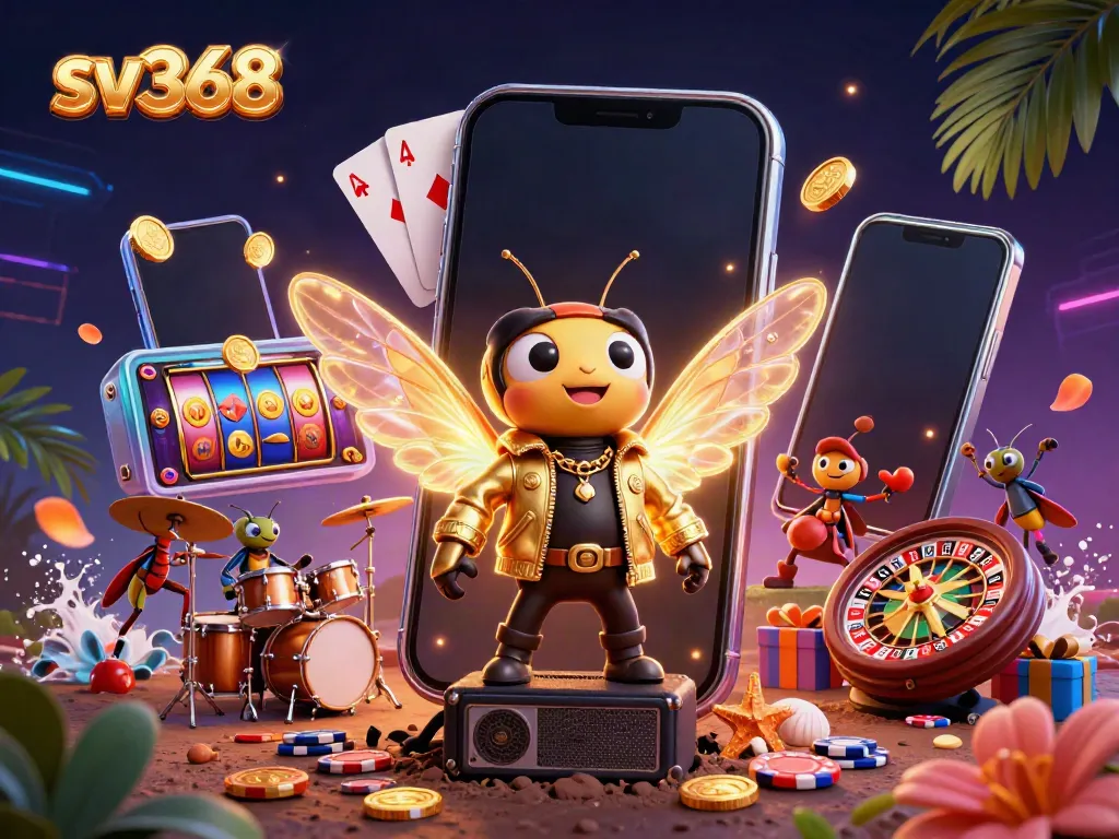Experience the thrill of sv368 with dynamic casino elements and vibrant characters in action.