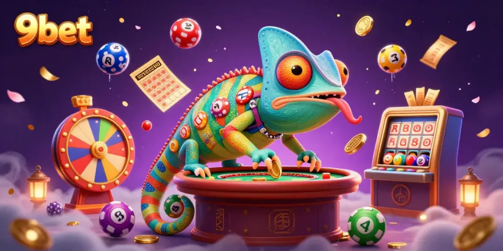 Experience thrilling gaming at 9bet with vibrant characters and dynamic elements in this captivating scene.