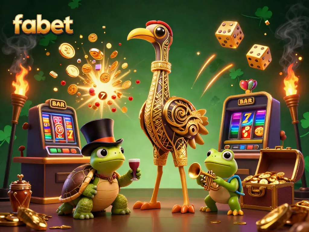 Experience thrilling wins at fabet with dynamic 3D casino characters and jackpot elements.